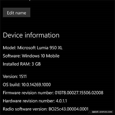 WѱWin10 Mobile Redstone 14269Ó̥Q֮׃